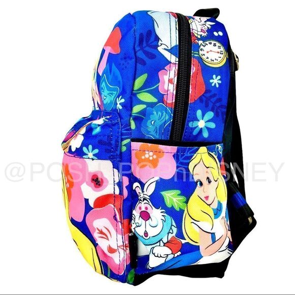 Disney Alice in Wonderland Cheshire Cat White rabbit flowers mushrooms🍄 - Picture 4 of 5